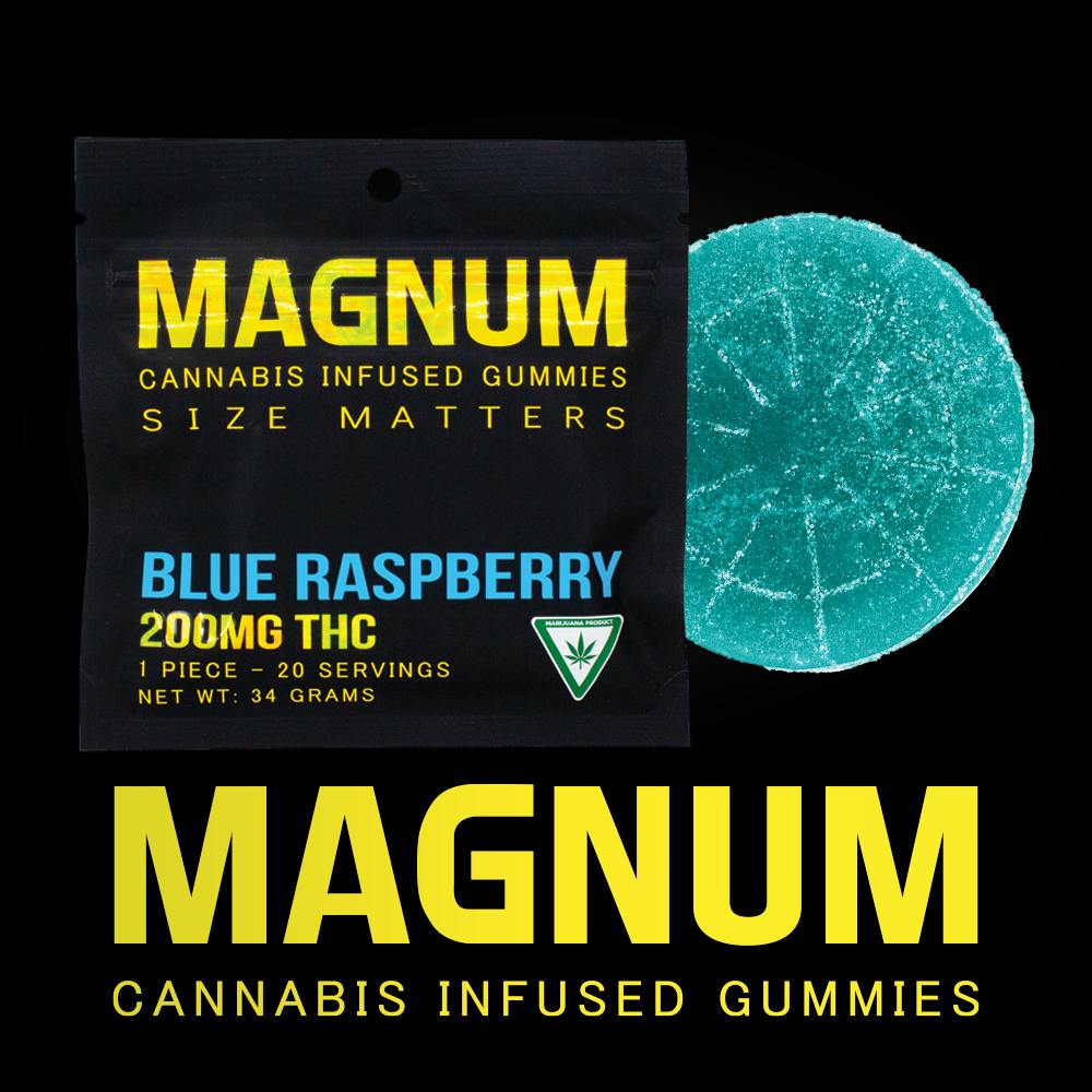 MAGNUM | BLUE RASPBERRY | 200MG by Magnum Edibles