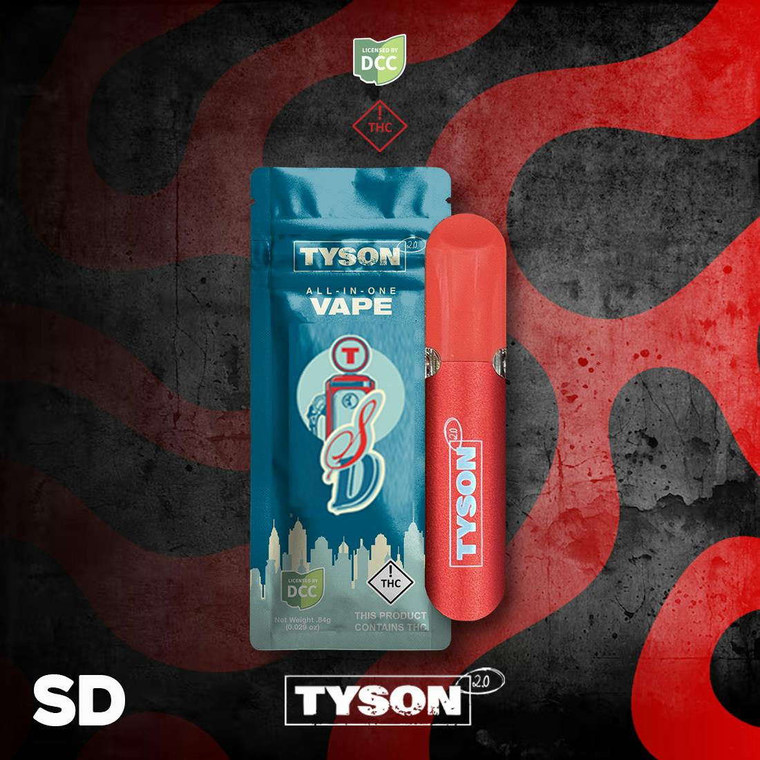 Tyson 2.0 | S.D | AIO (All-In-One) Vape | [1g]
