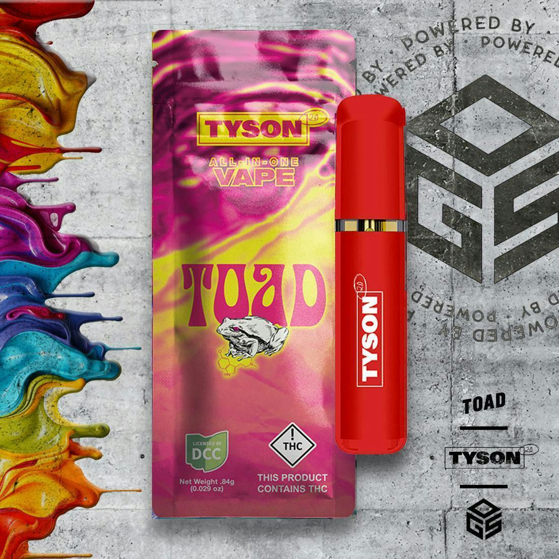 Tyson 2.0 | The Toad AIO | Disposable | 1g by Tyson 2.0