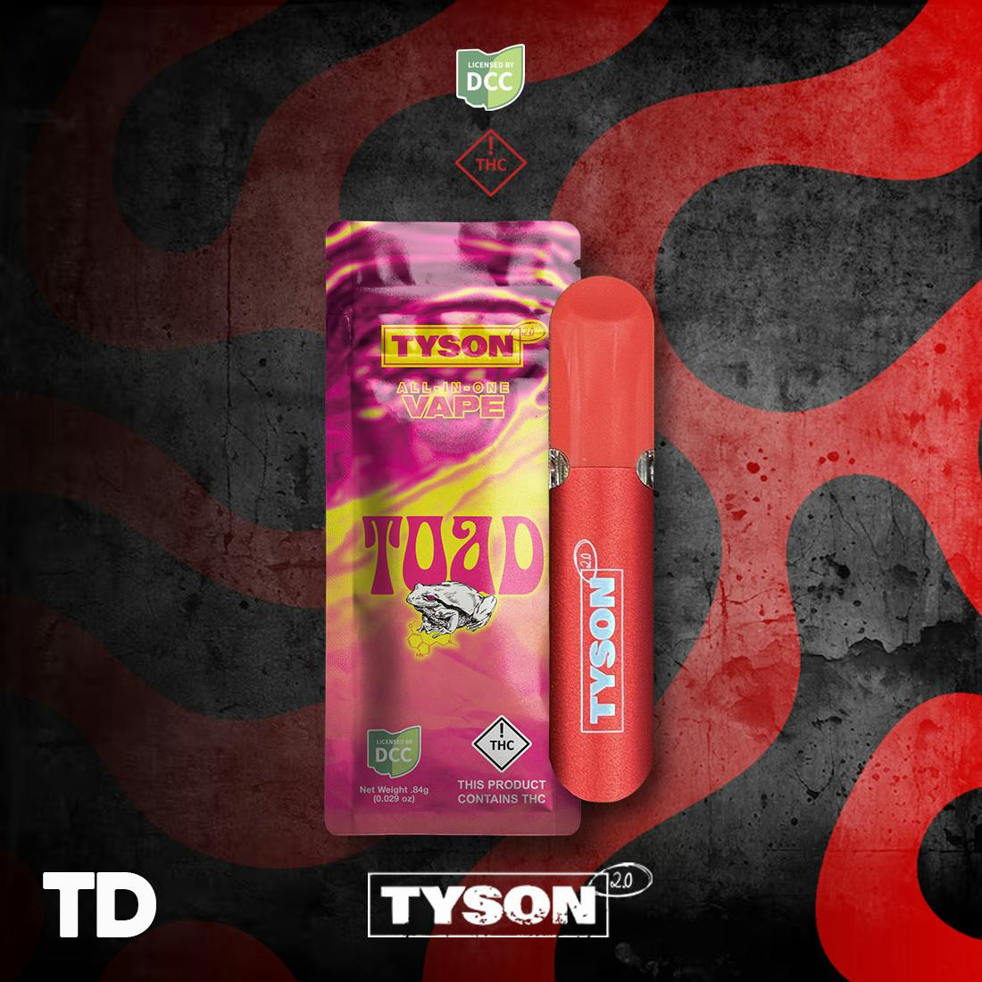 Tyson 2.0 | Toad | AIO (All-In-One) Vape | [1g]