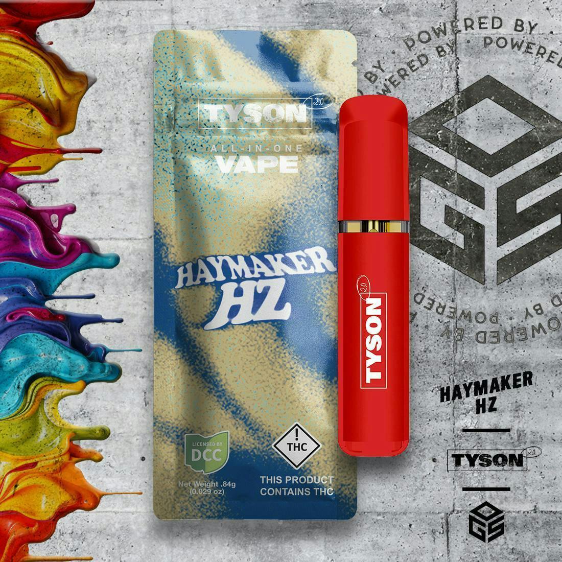 Tyson 2.0 | Haymaker Haze AIO | Disposable | 1g