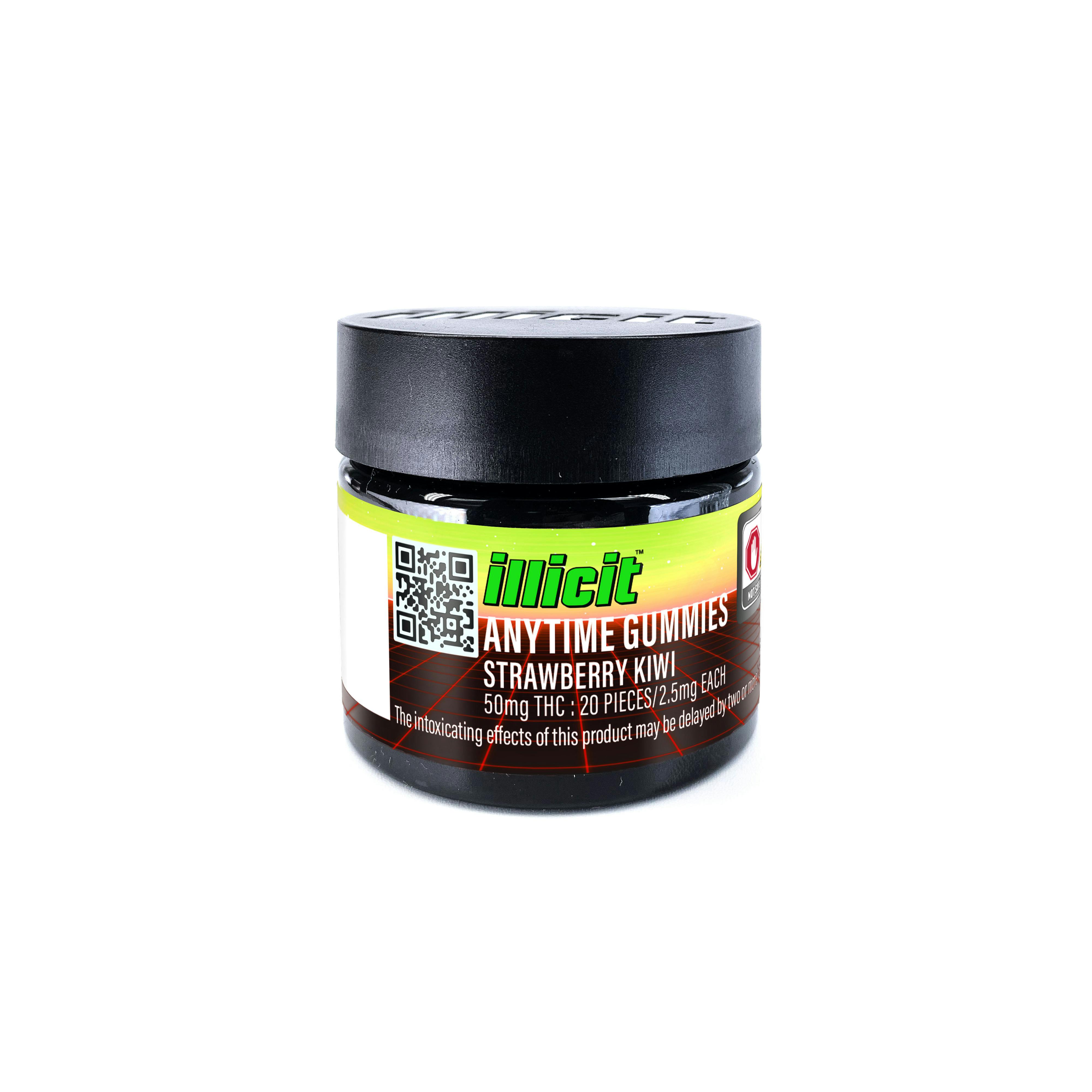 Strawberry Kiwi 50mg Anytime Gummies