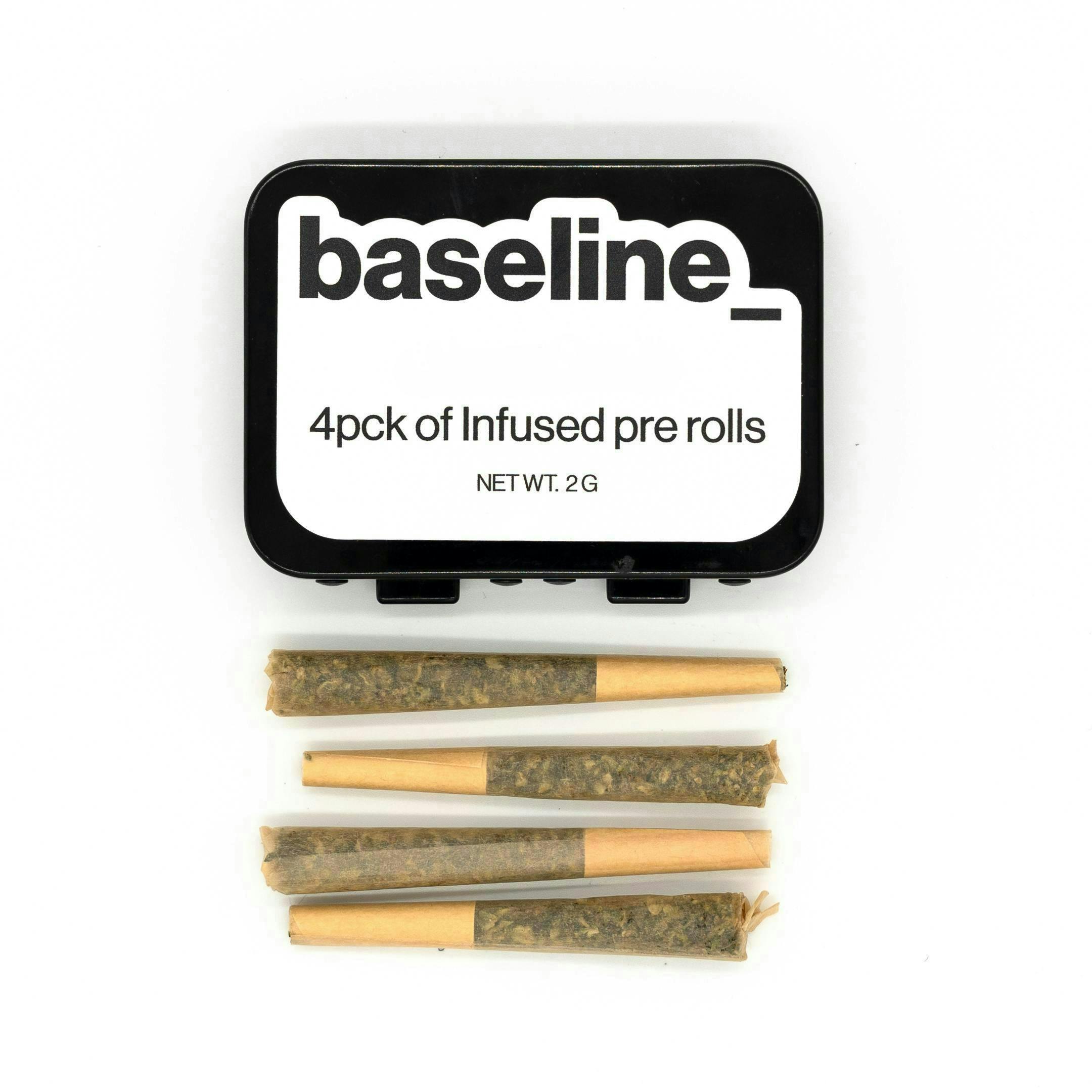 Baseline | Lychee Dream Infused 4pk Pre-Roll 2g