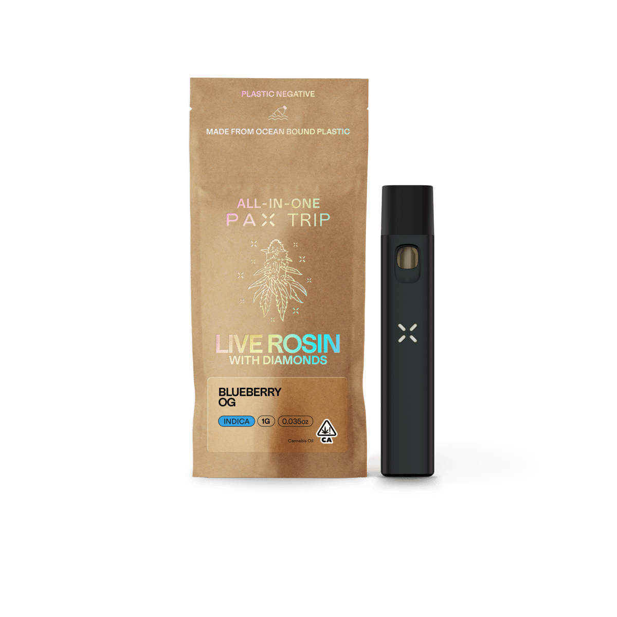 Blueberry OG | Live Rosin Diamond Disposable | 1g