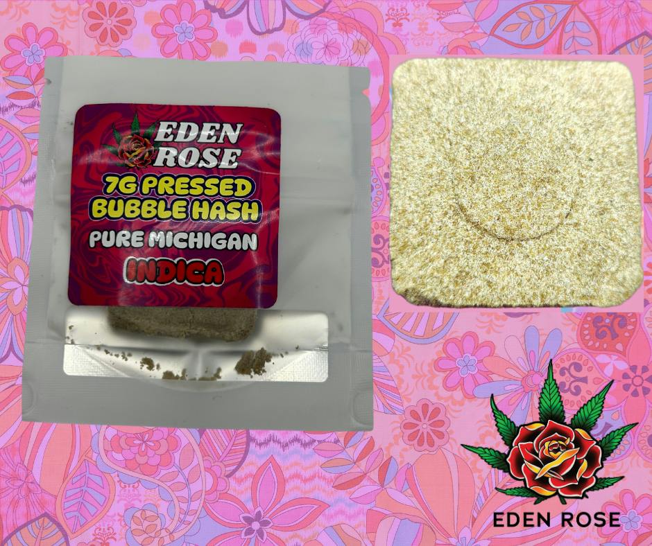 7G Pressed Bubble Hash Bar - Pure Michigan (Indica)