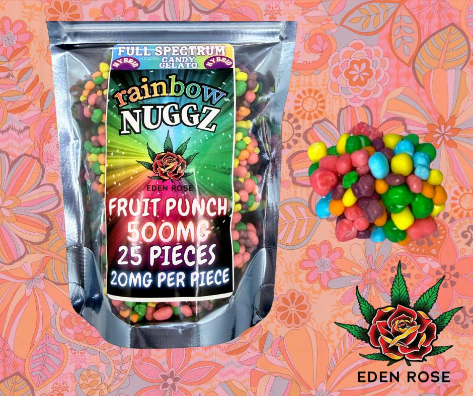 500MG Rainbow Nuggz: Full Spectrum - Fruit Punch (Hybrid)