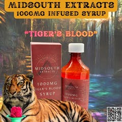 Infused Syrup - Tiger's Blood - 1000mg at ROOTDOWN