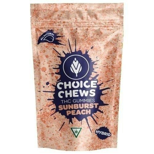 Choice Chews - Sunburst Peach (Hybrid) - 100mg 20pk at Botera Taunton - Recreational Cannabis Dispensary