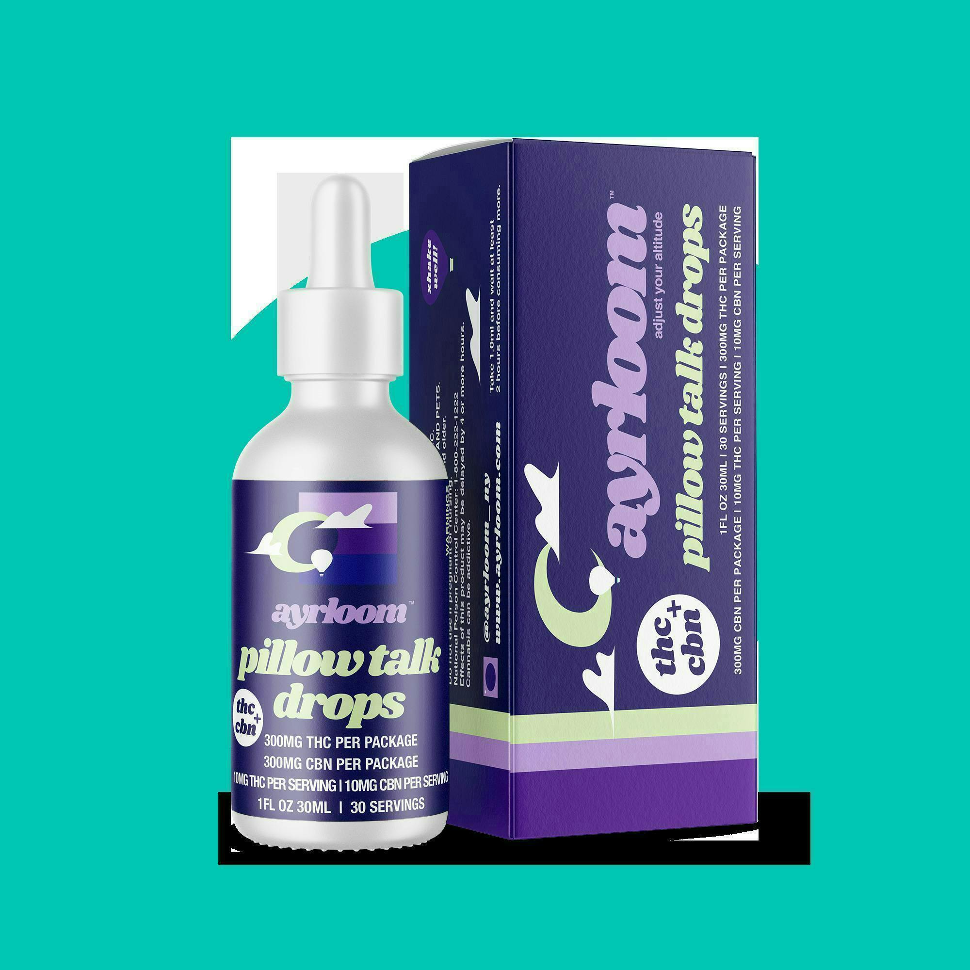 Pillow Talk Drops | Tinctures | THC:CBN 300mg:300mg | 1fl oz at Gotham Cannabis Dispensary