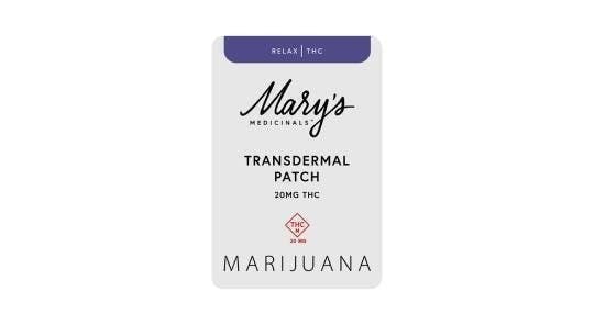 Relax THC Indica | Transdermal Patch | 20mg | Single