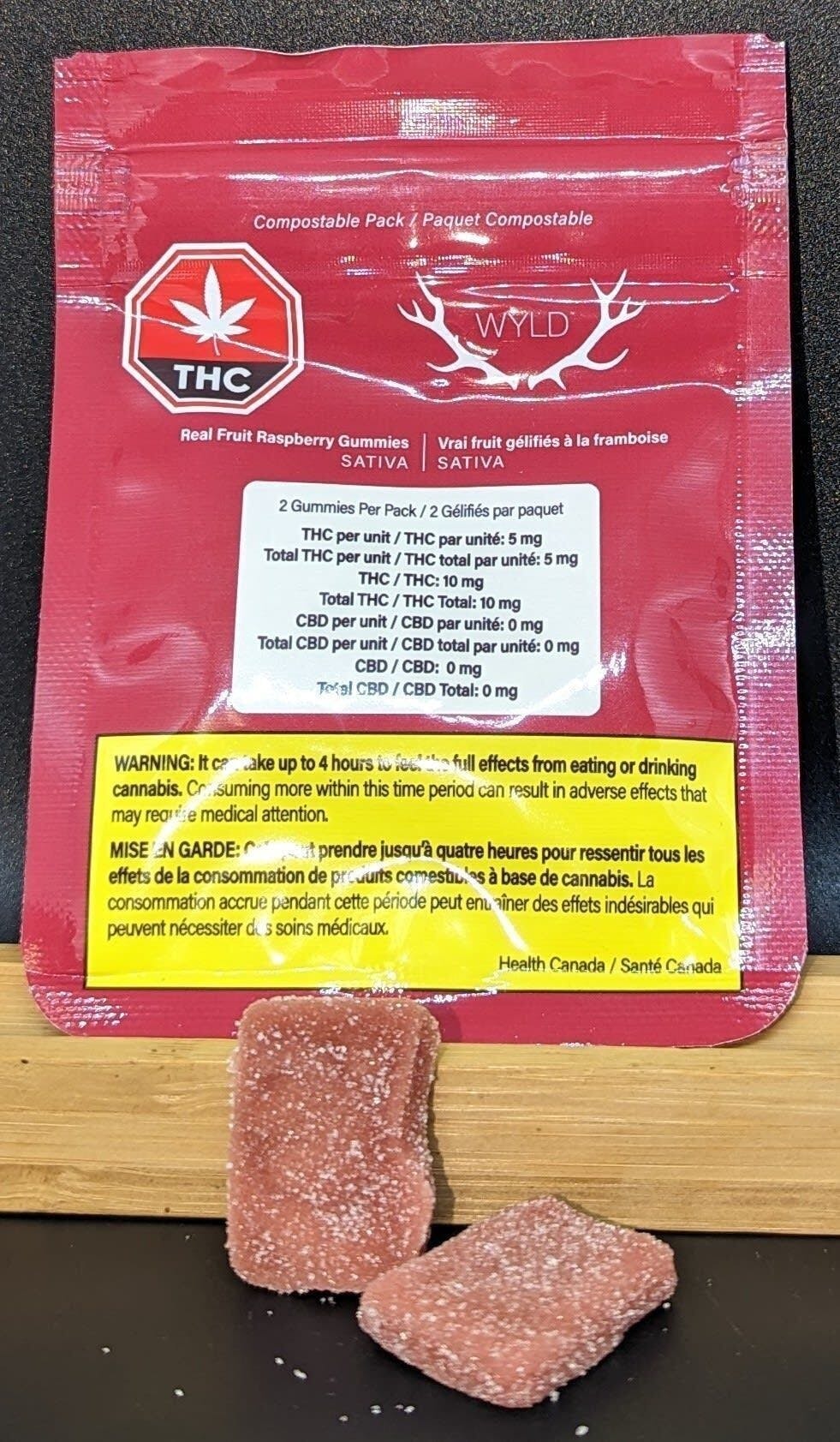 Raspberry Sativa Enhanced Gummies | 100mg
