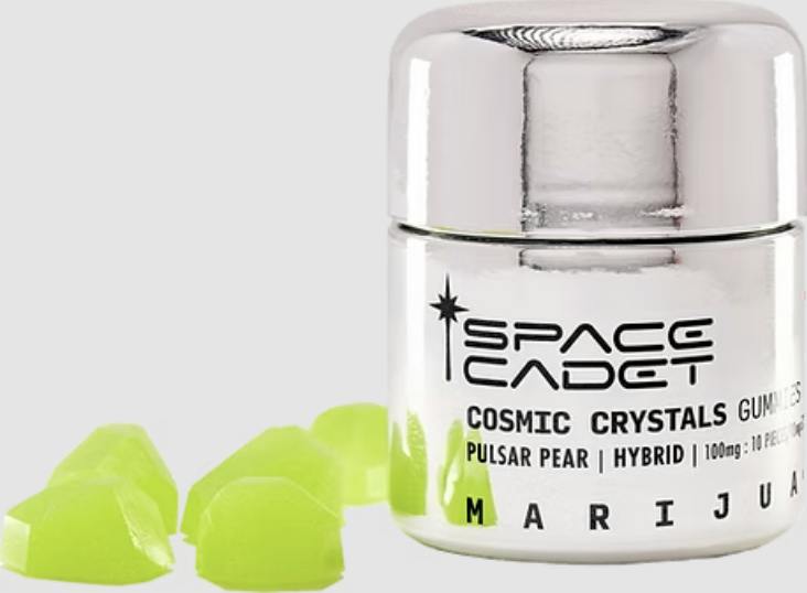 Space Cadet | Pulsar Pear | Cosmic Crystals Gummies | 10pk