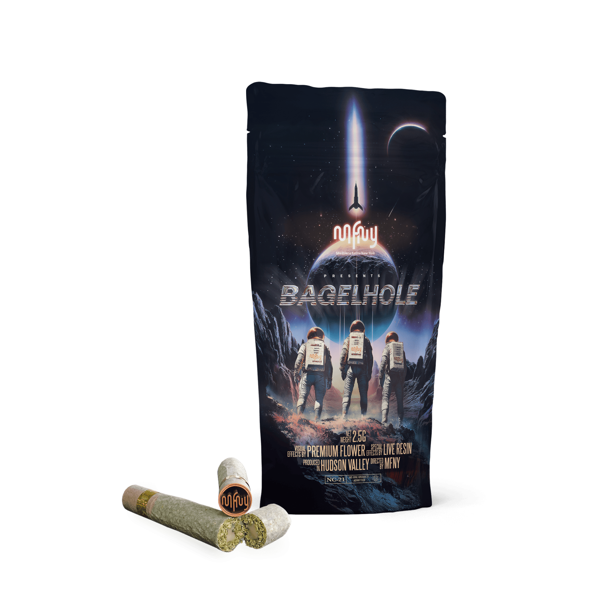 Honey Banana x Honey Banana | BagelHole Live Resin Infused Joint | 2.5g