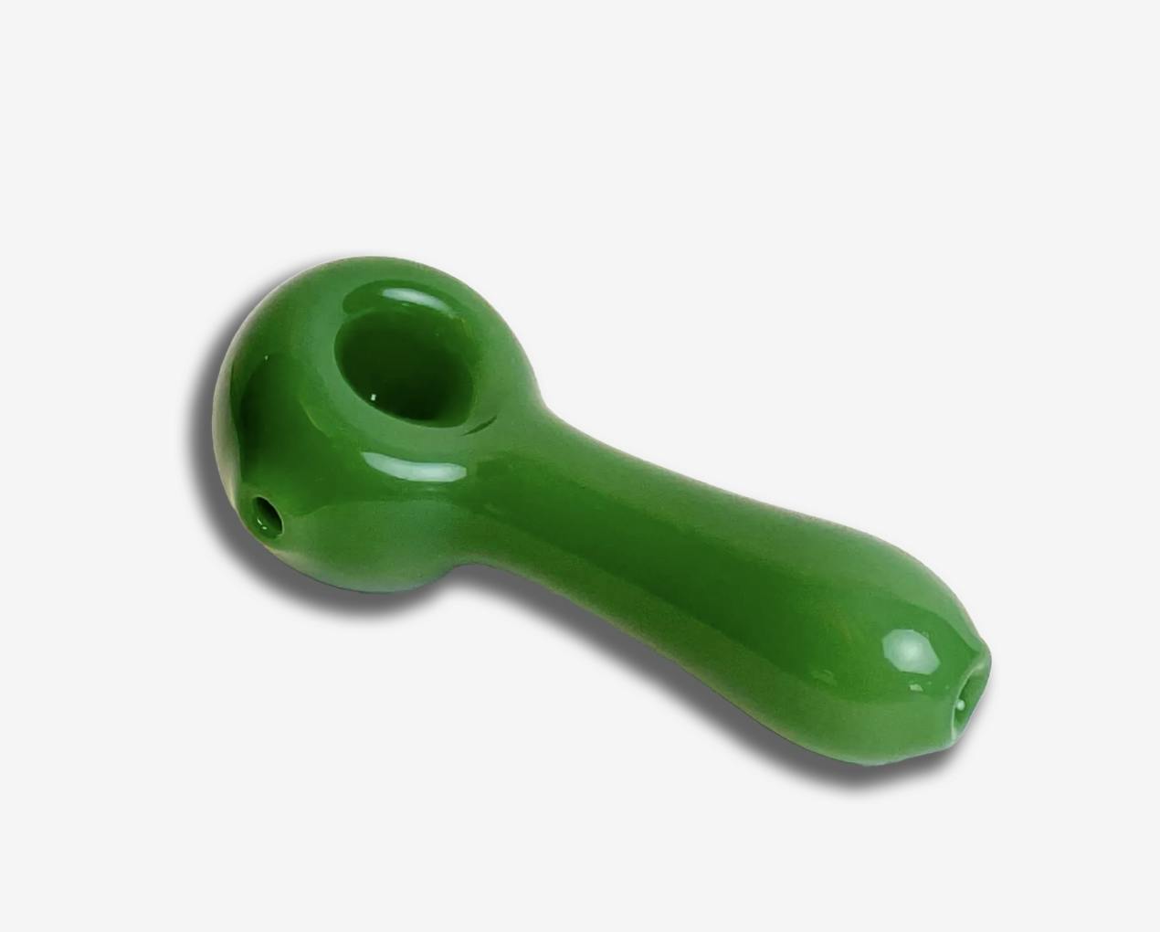 Green 5" Spoon Pipe by Lume Cannabis Co.