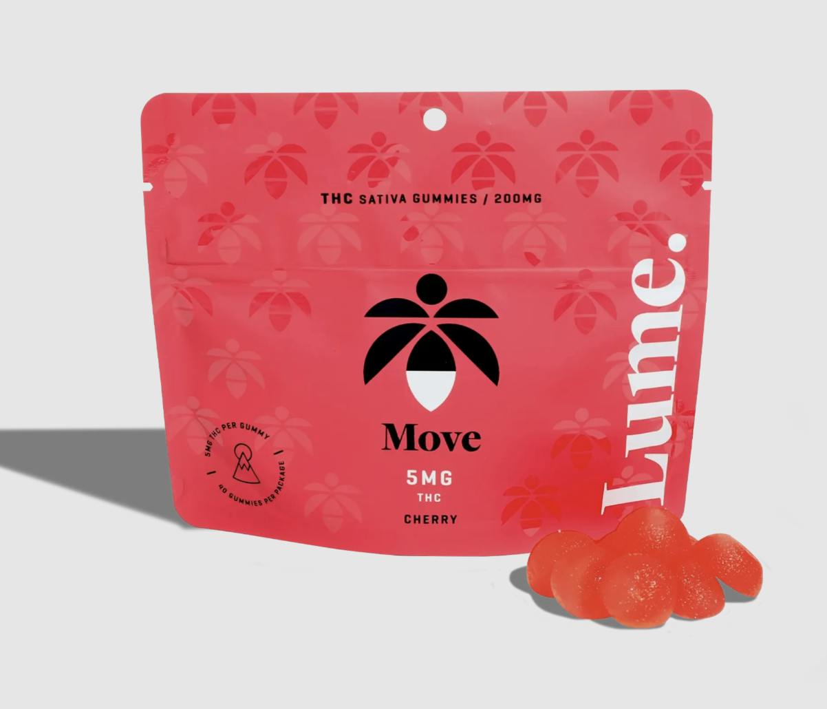 Move - Cherry Gummies 40X5mg by Lume Cannabis Co.