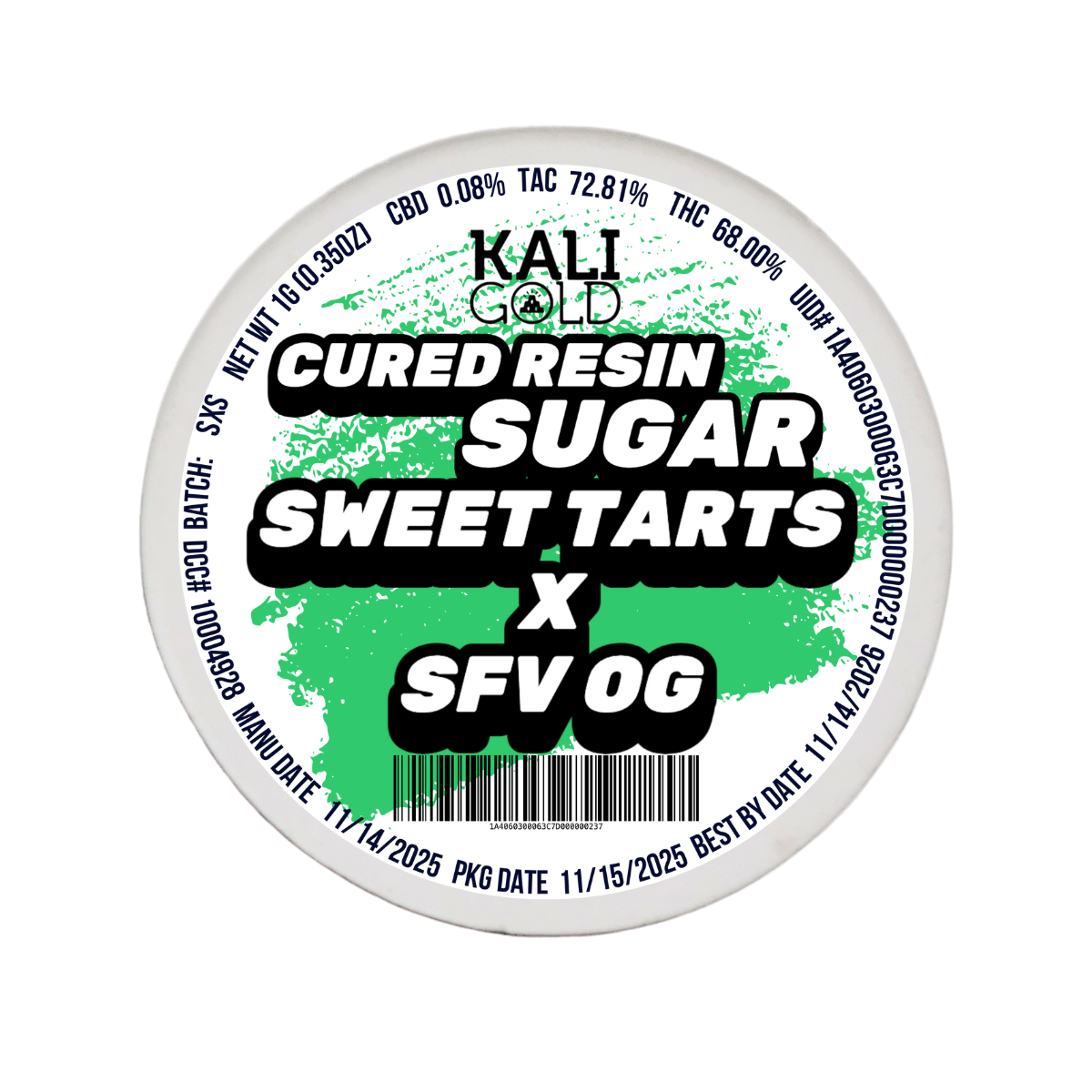 Kaligold extracts — Sweet Tart X SFV OG