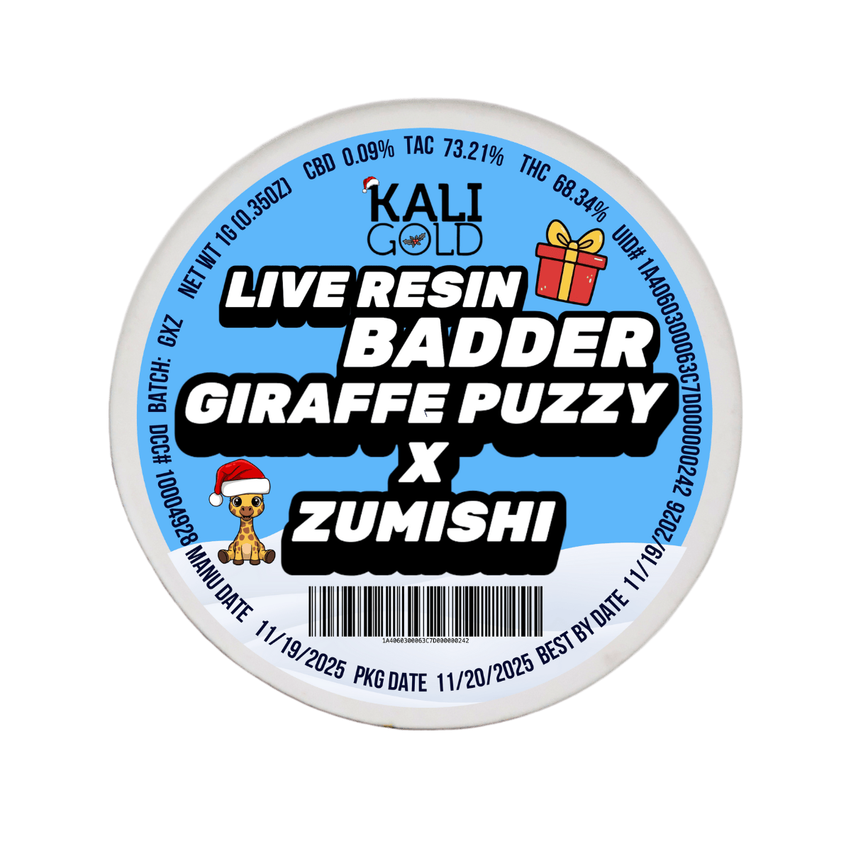 Kaligold extracts — Giraffe Puzzy X Zumishi