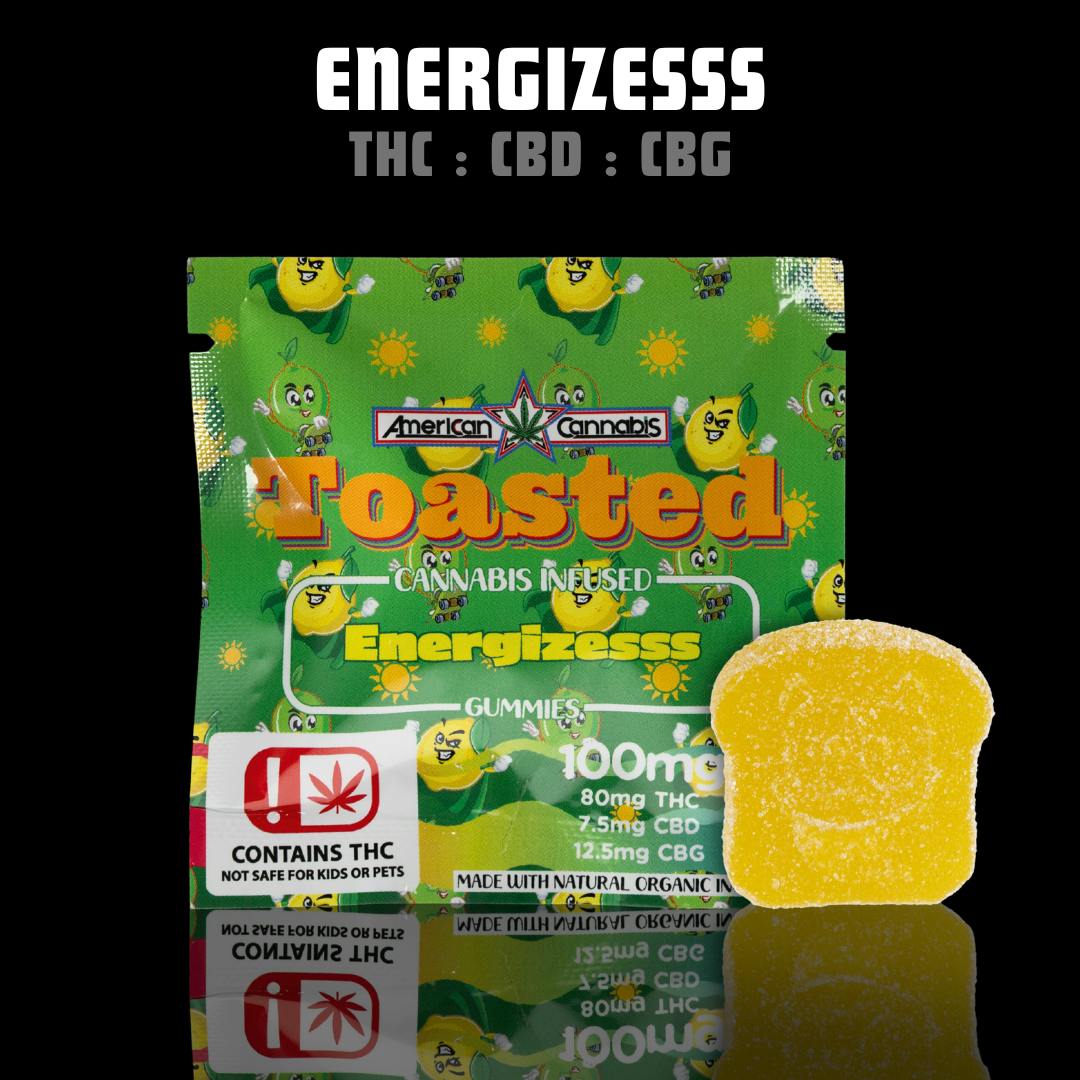 ACC Toasted Gummies Energizesss Single (Hybrid) at American Cannabis Company