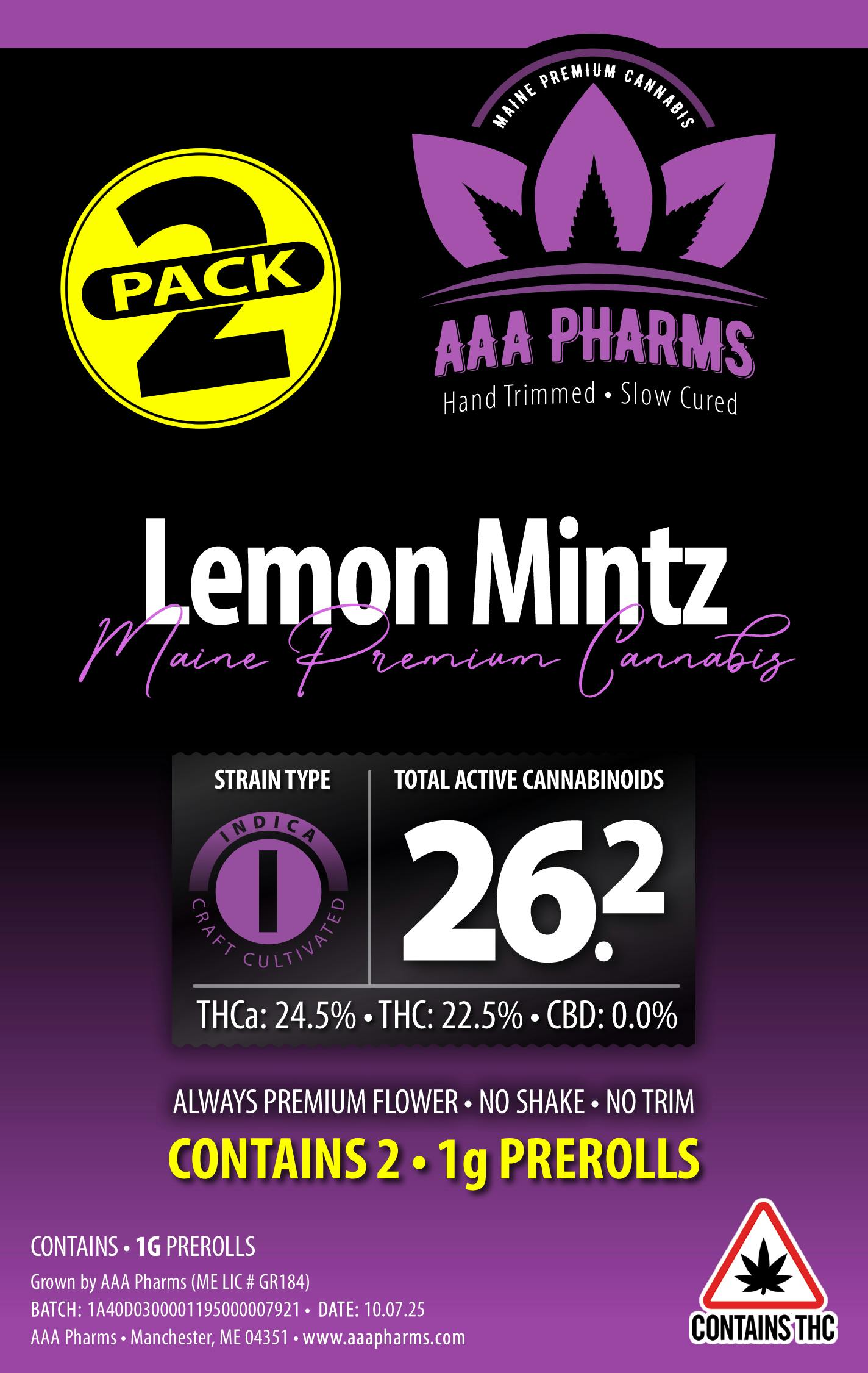 Lemon Mintz Pre Rolls