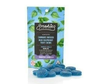 Blue Raspberry Gummies | 500mg | 10ct | 50mg/ea by Smokiez Edibles