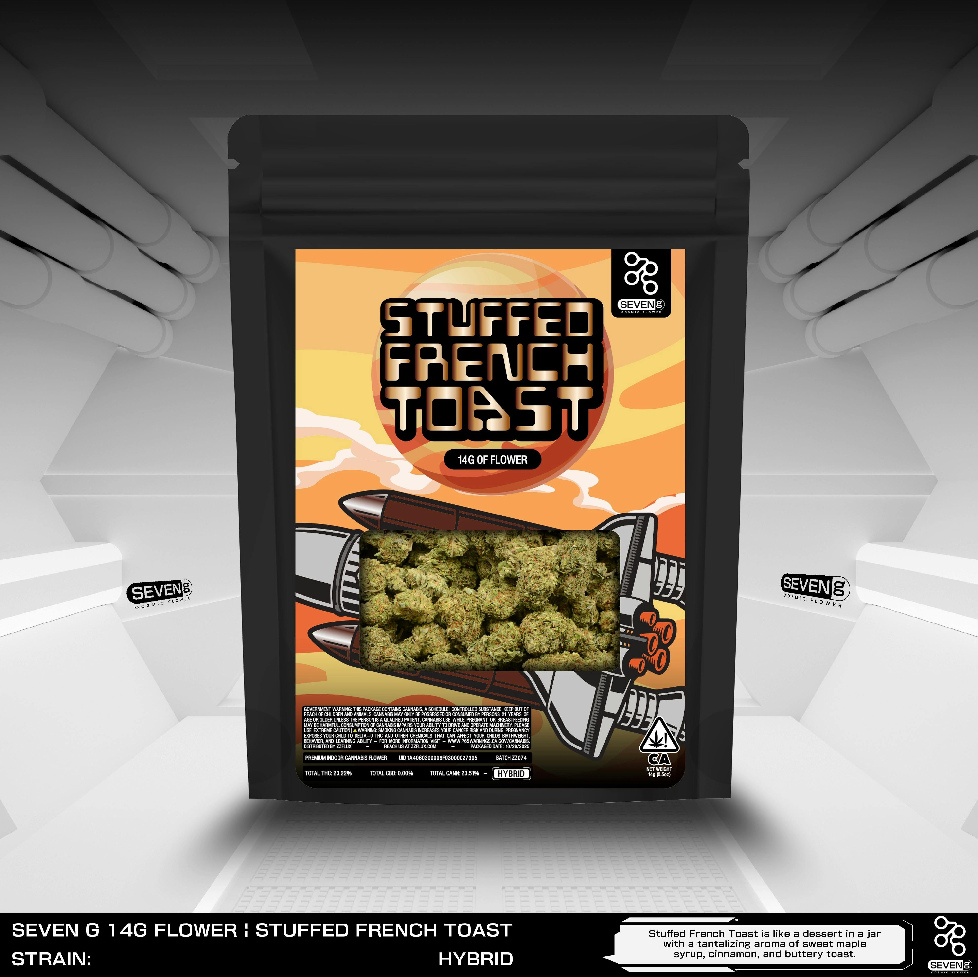 Stuffed French Toast Hybrid 14g bag by Seven G