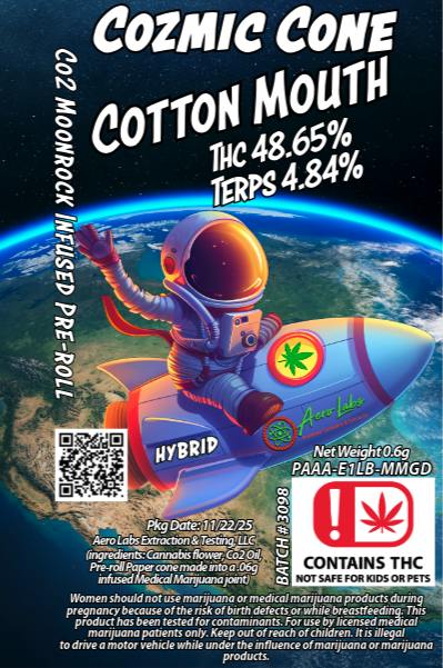 Aero Labs | Cotton Mouth | Cozmic Cone | .6G