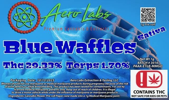 Aero Labs | Blue Waffles | Pre Roll | 1G