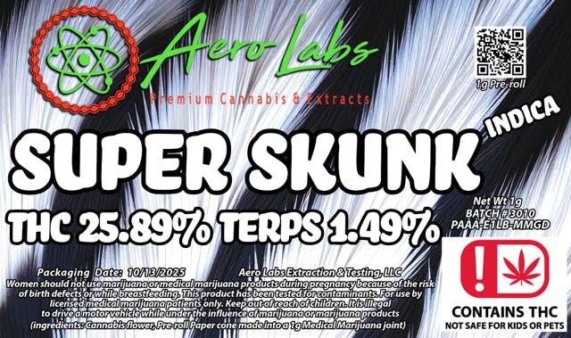 Aero Labs | Super Skunk | Pre Roll | 1G