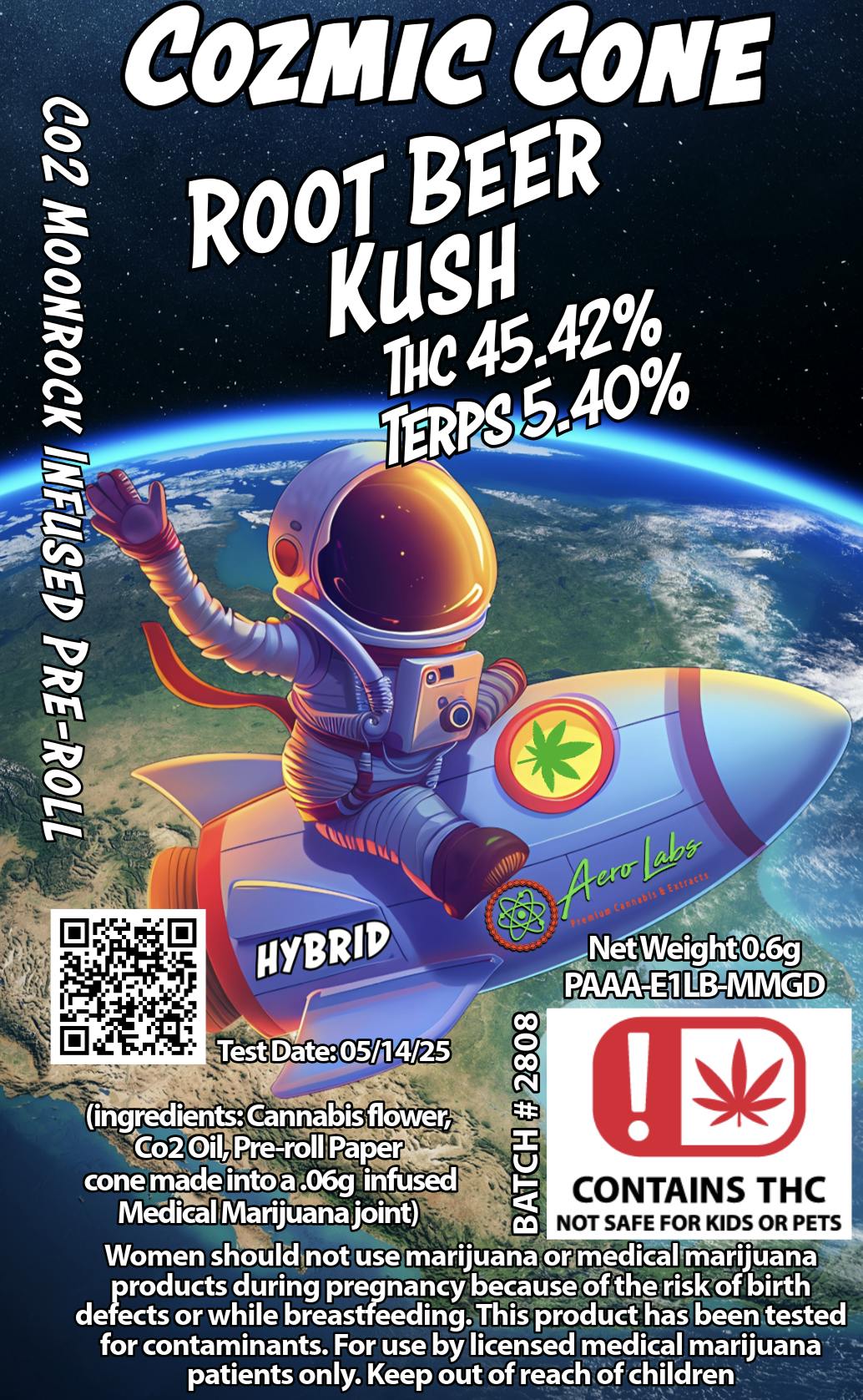Aero Labs | Root Beer Kush | Cozmic Cone | .6G