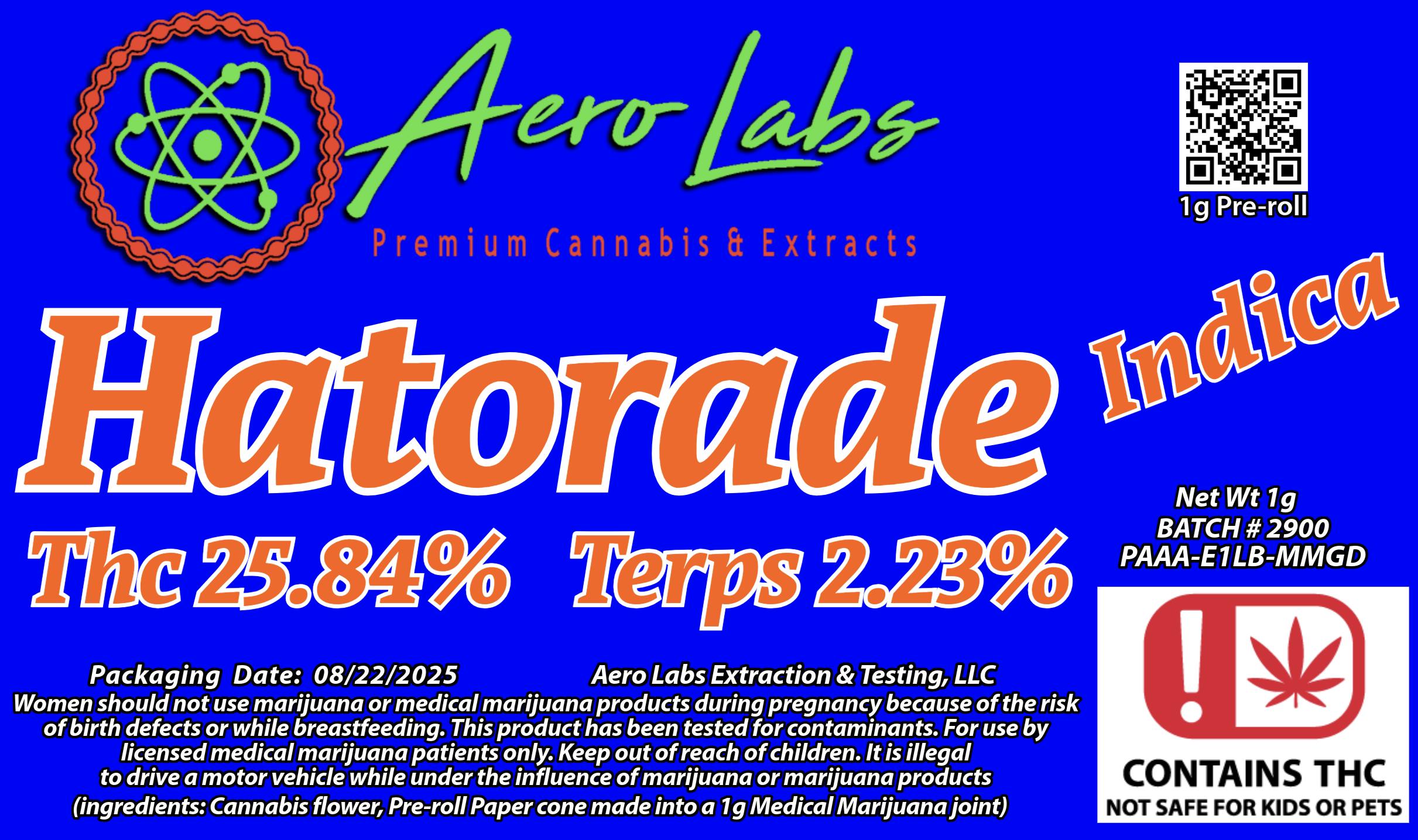Aero Labs | Hatorade | Pre Roll | 1G