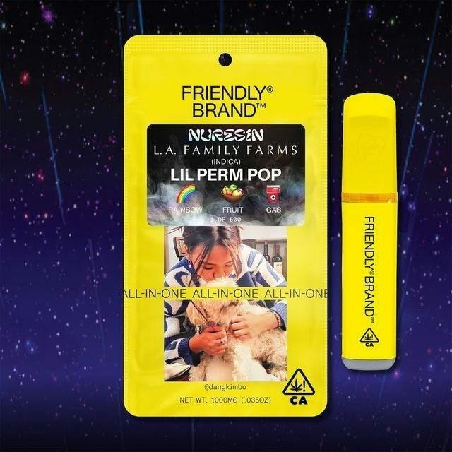 Friendly Brand x L.A.F.F. | Lil Perm Pop | Cured Nuresin AIO | 1g