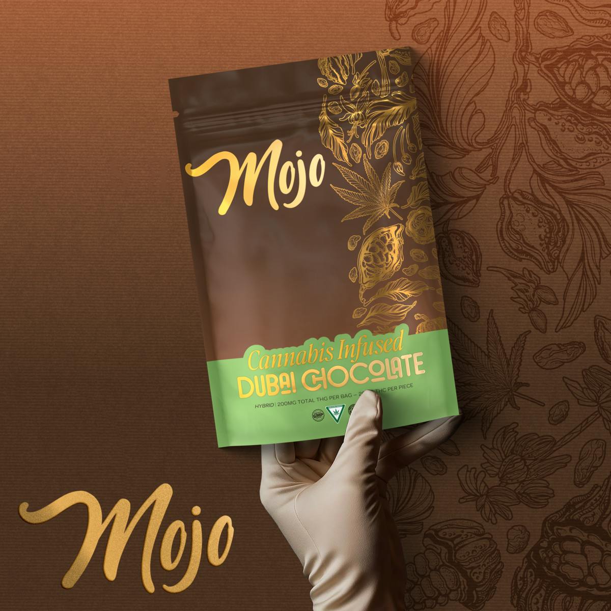 Mojo Chocolate - Dubai Chocolate - Hybrid - 200mg - Mojo Chocolates