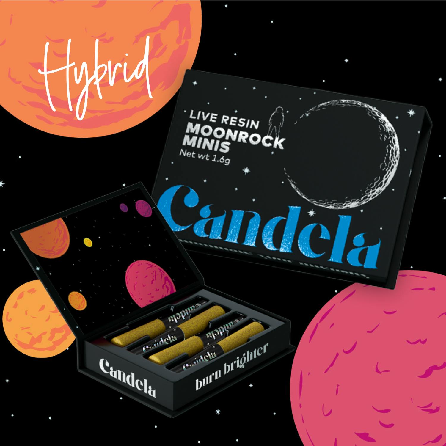 "Pink Zoap" Moonrock Minis by Candela