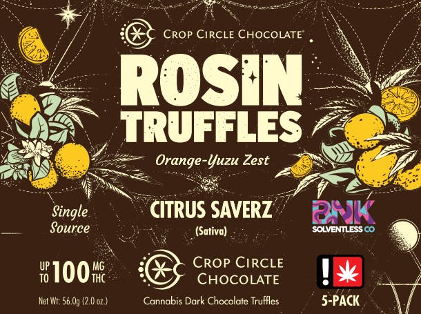 Orange Yuzu Zest Rosin Truffles