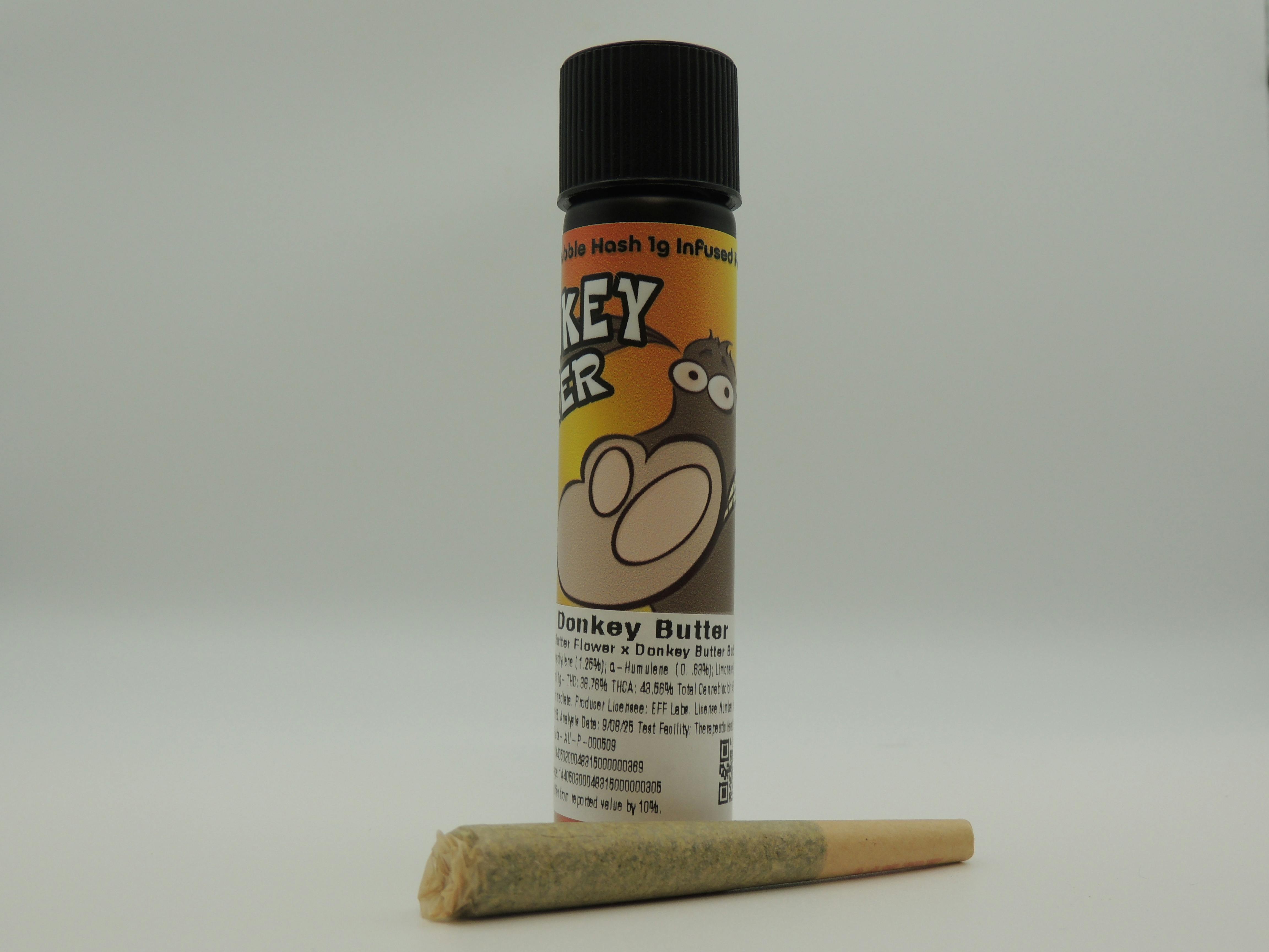 Donkey Butter (Bubble Hash) 1G Infused Pre-Roll