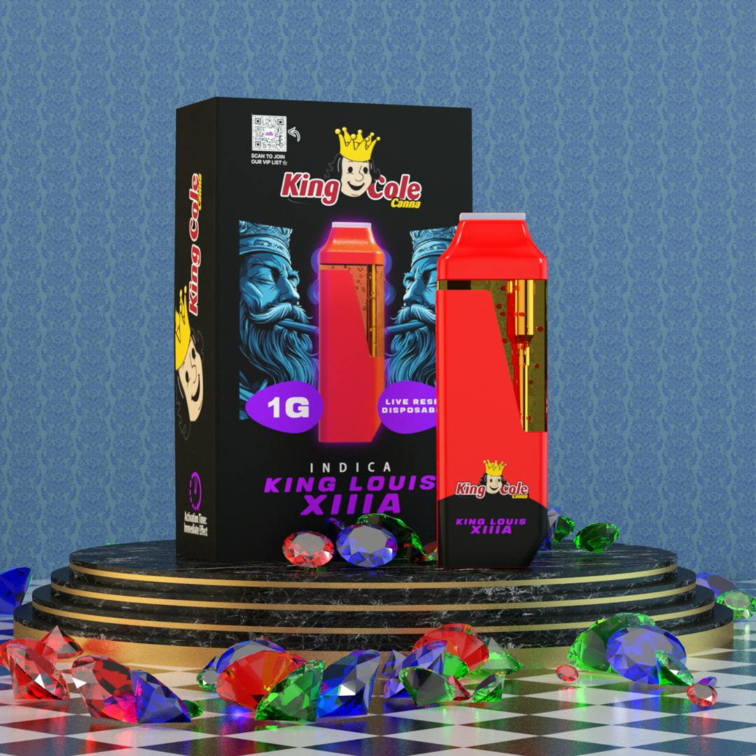 King Cole 1G Disposable King Louis XIIIA - Indica by King Cole