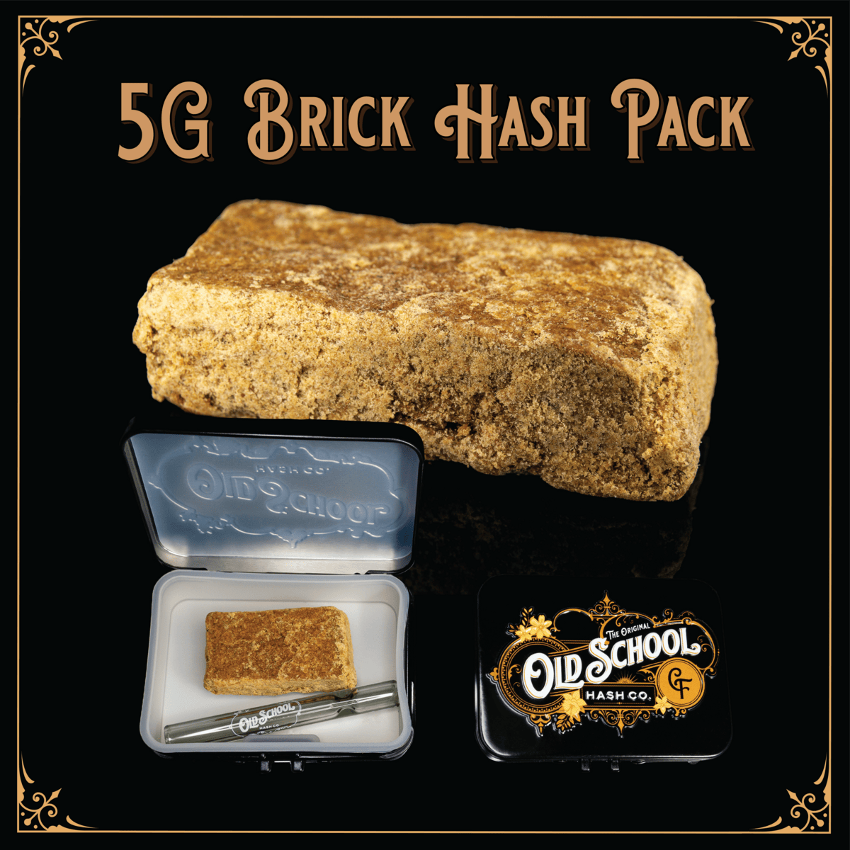 Old School Hash: Runtz - 5g Brick Hash by Old School Hash Co.