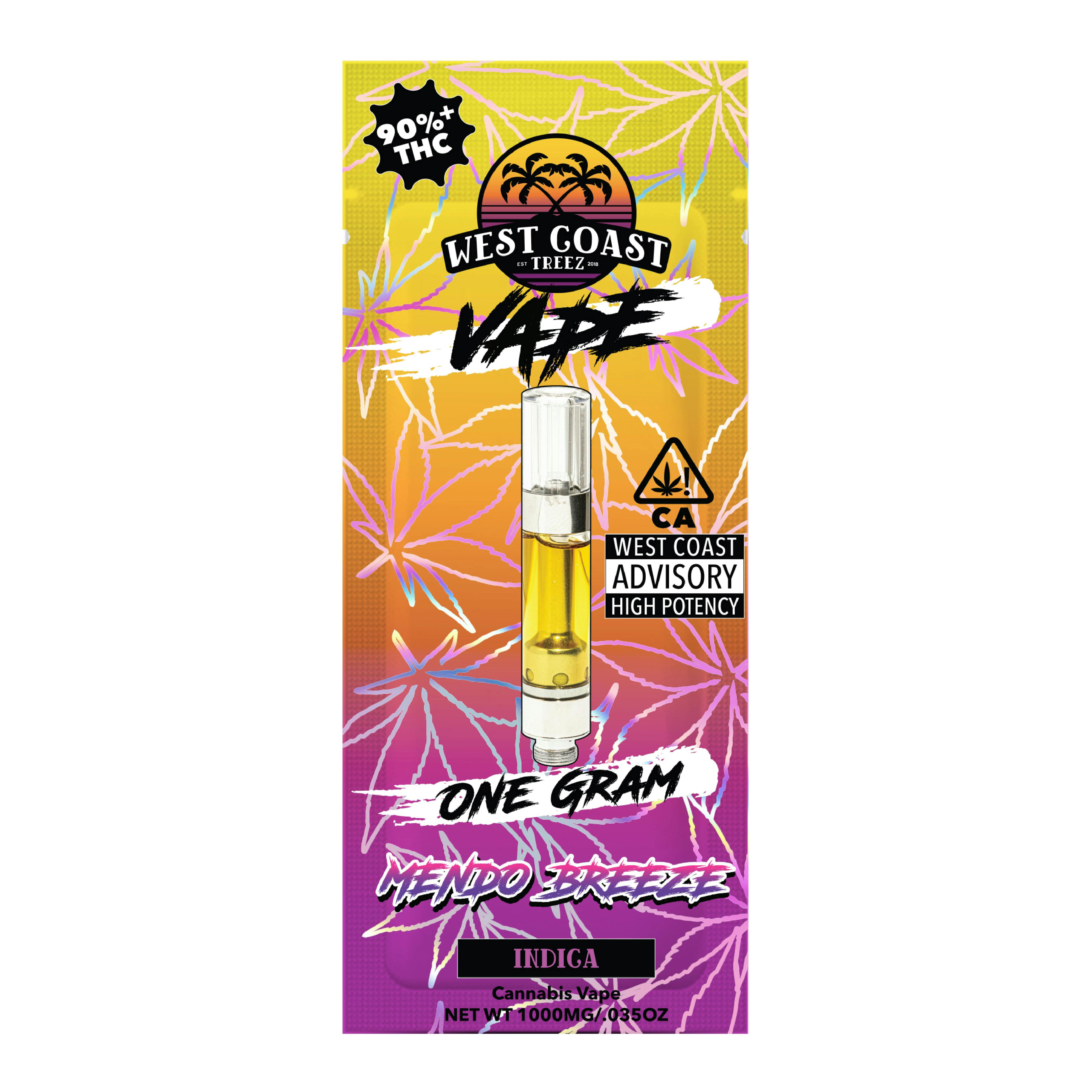 Mendo Breeze - Indica - VAPE Cartridge - [1g]