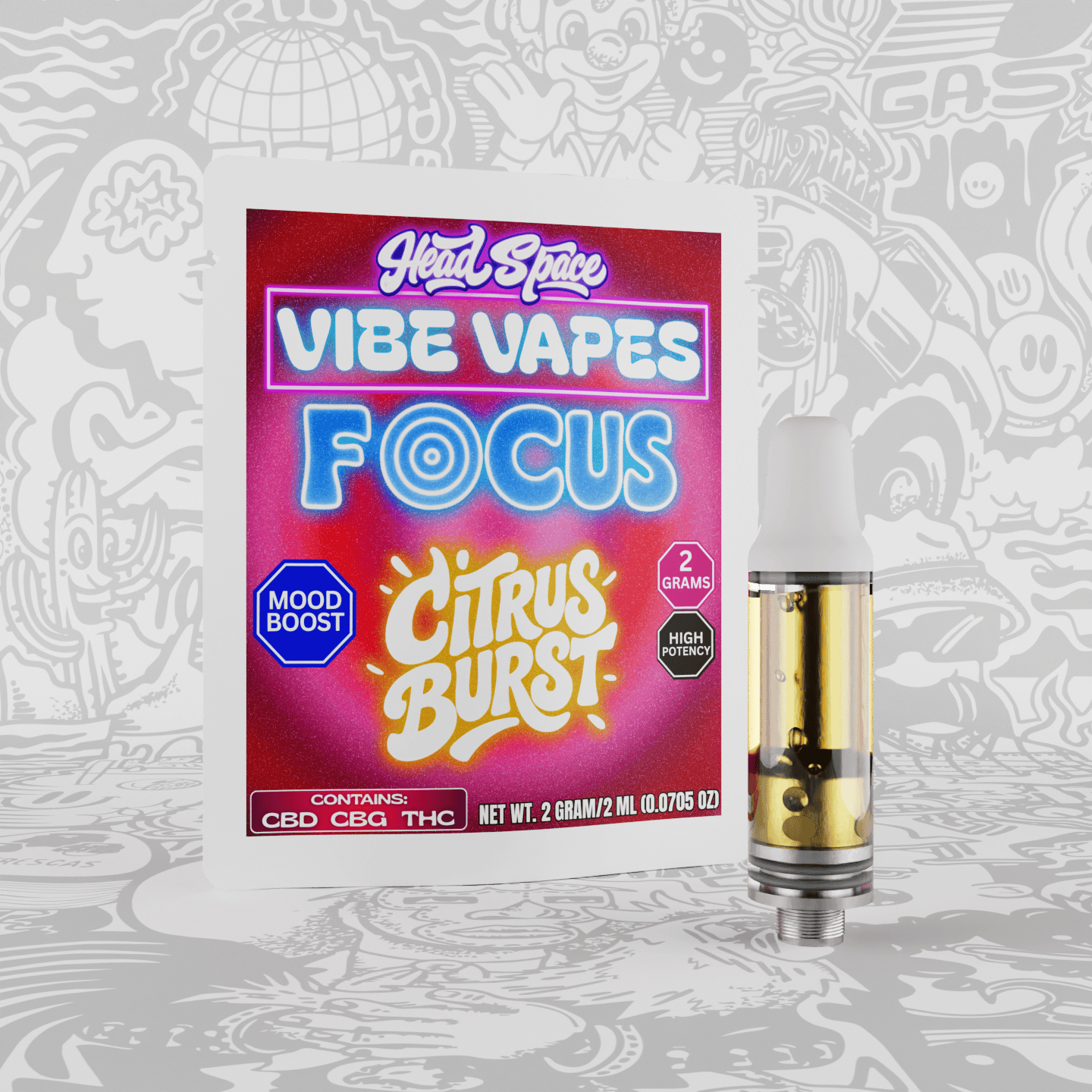 Vapes Cartridge Focus Citrus Burst