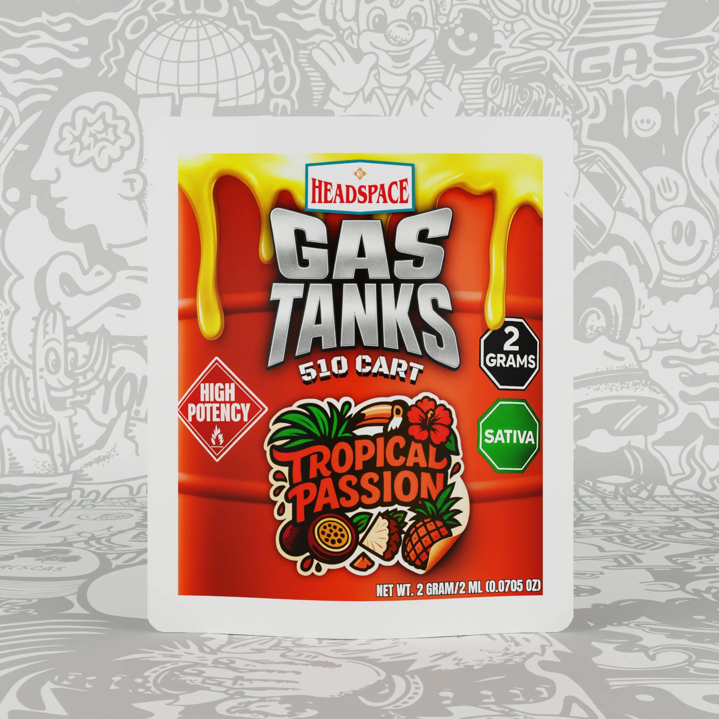 Gas Tanks Cartridge Tropical Passion