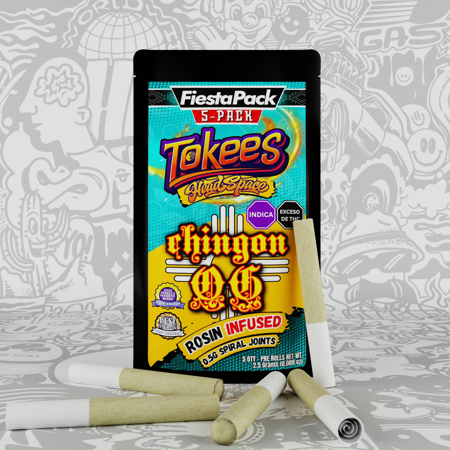 Tokees - 5 Pack - Chingon OG by HeadSpace Alchemy