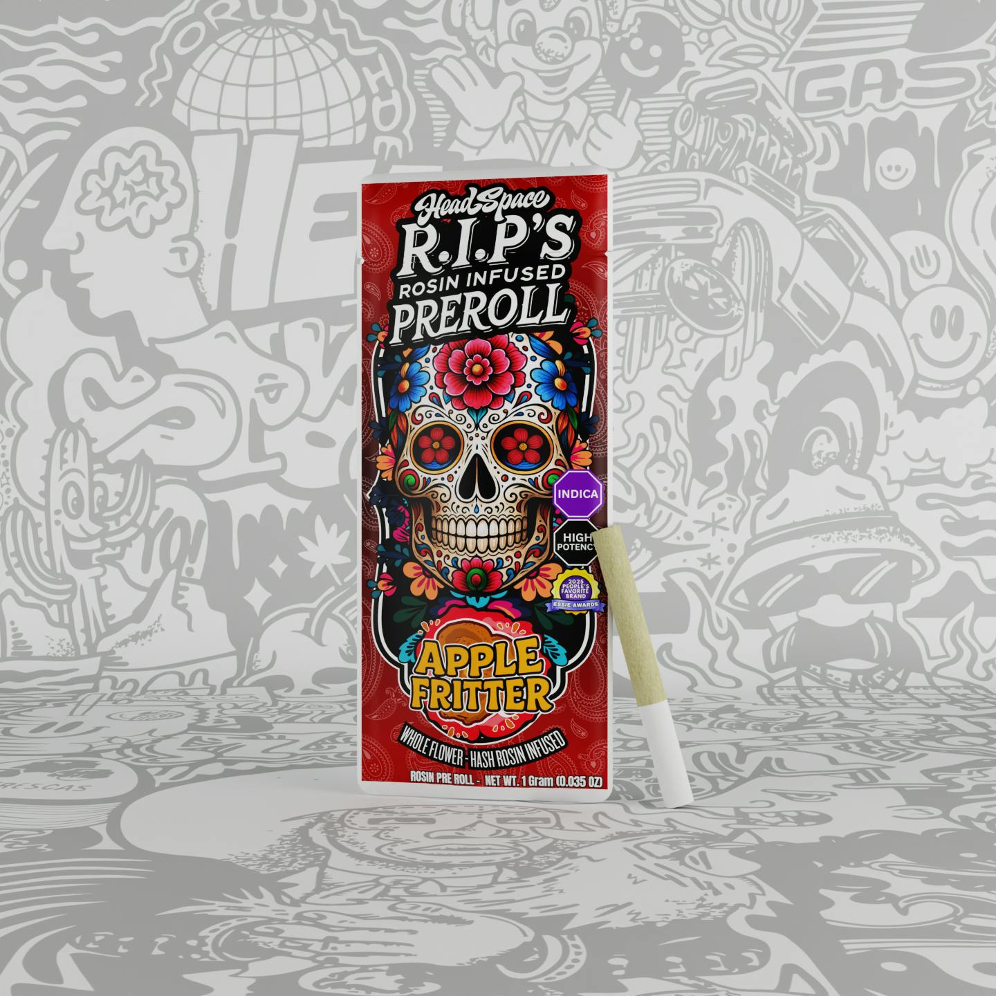 RIPs (Rosin Infused Preroll) - Apple Fritter by HeadSpace Alchemy