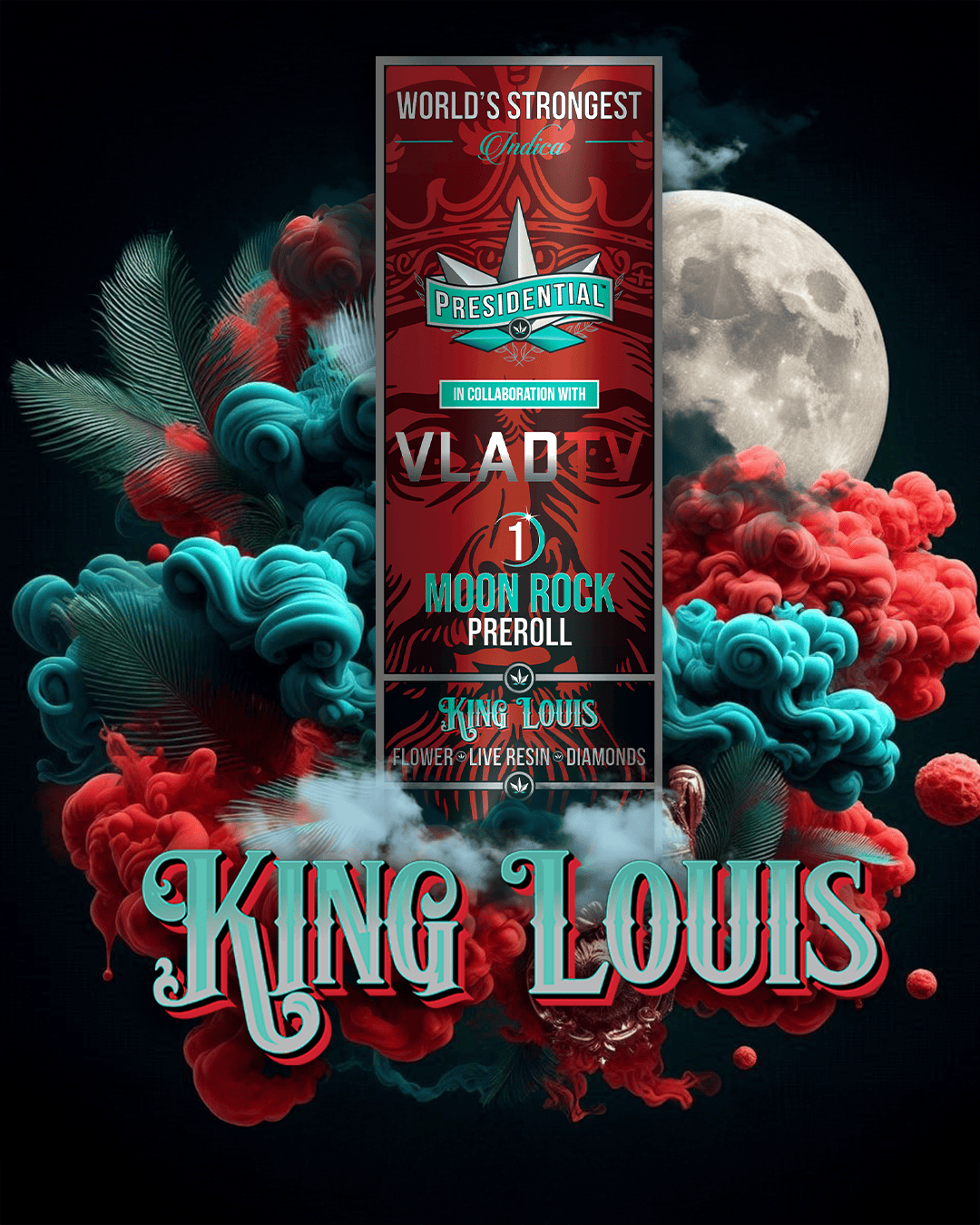 Presidential Moon Rock Preroll - King Louis - Presidential