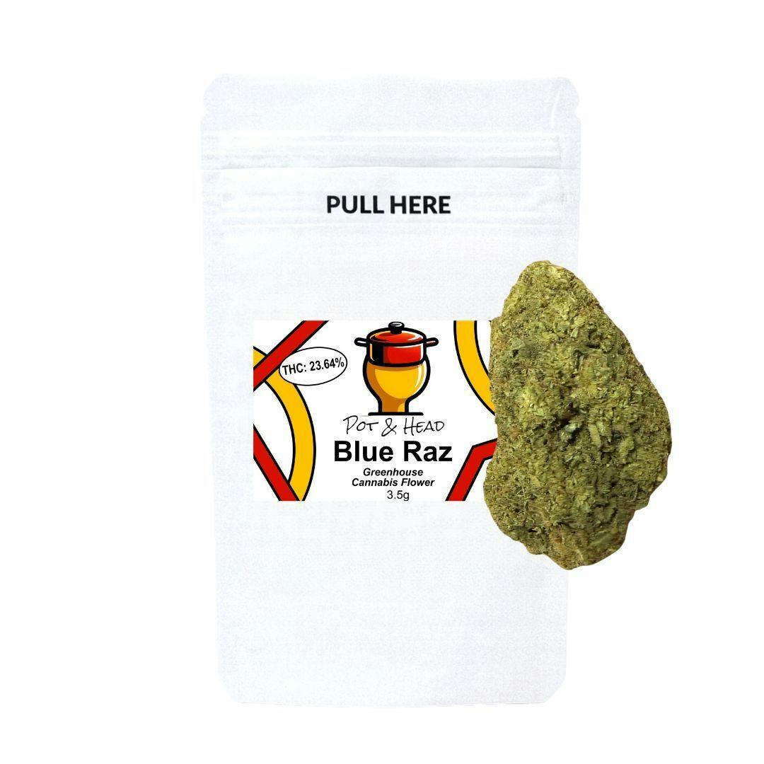 3.5g Green House Flower | Blue Raz