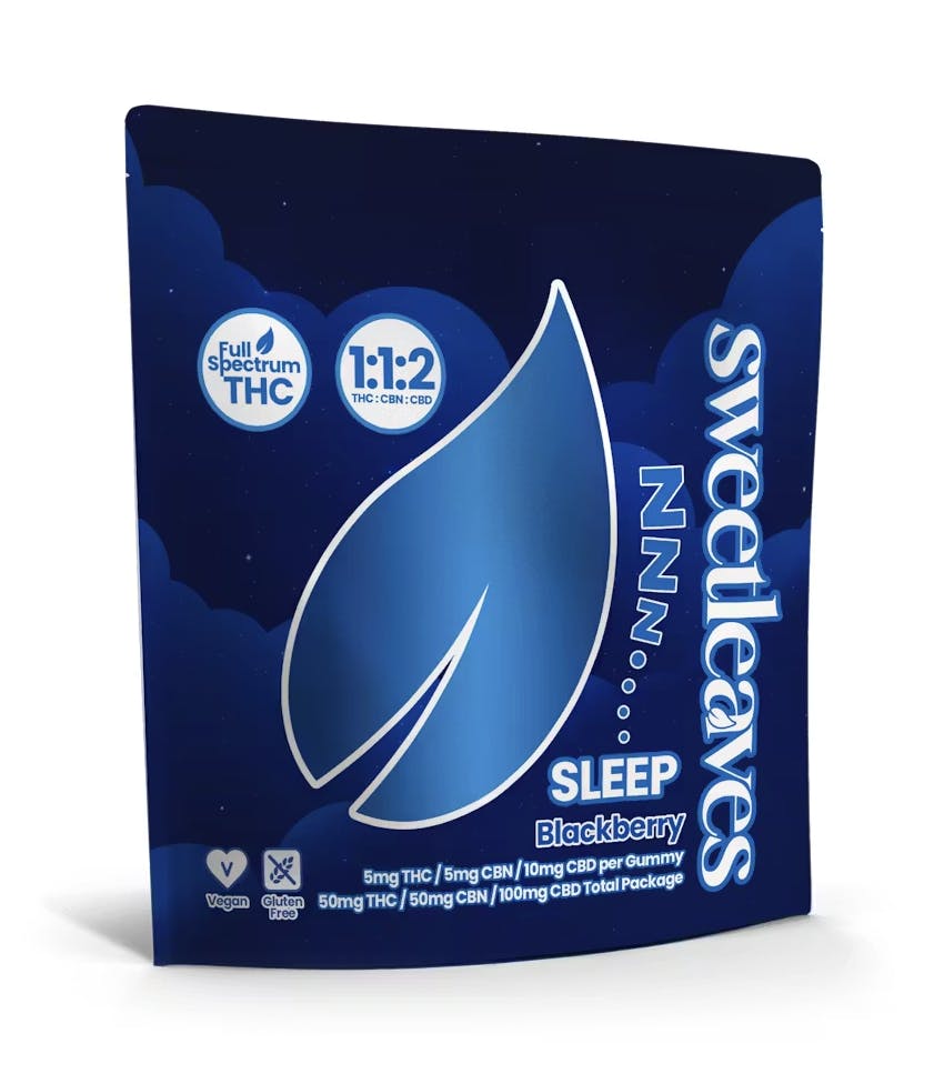 Sweet Leaves | Sleep | Gummies | 10pk at Farmer's Cannabis Co.