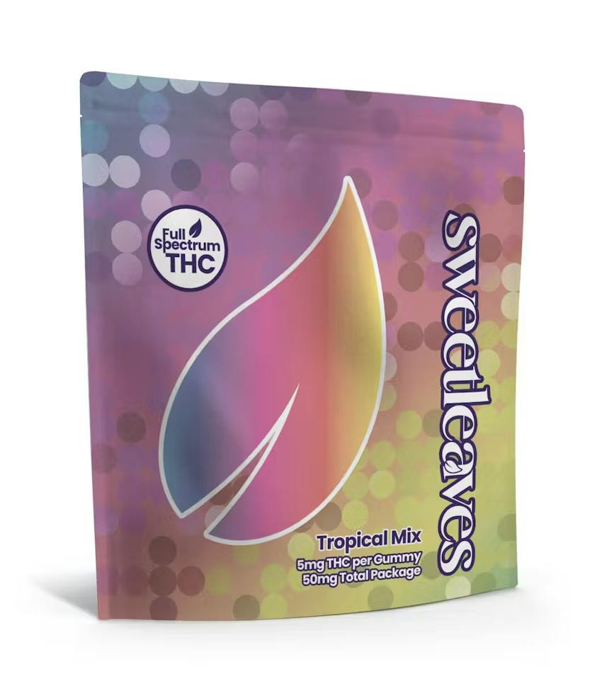 Sweet Leaves | Tropical | Gummies | 10pk at Farmer's Cannabis Co.