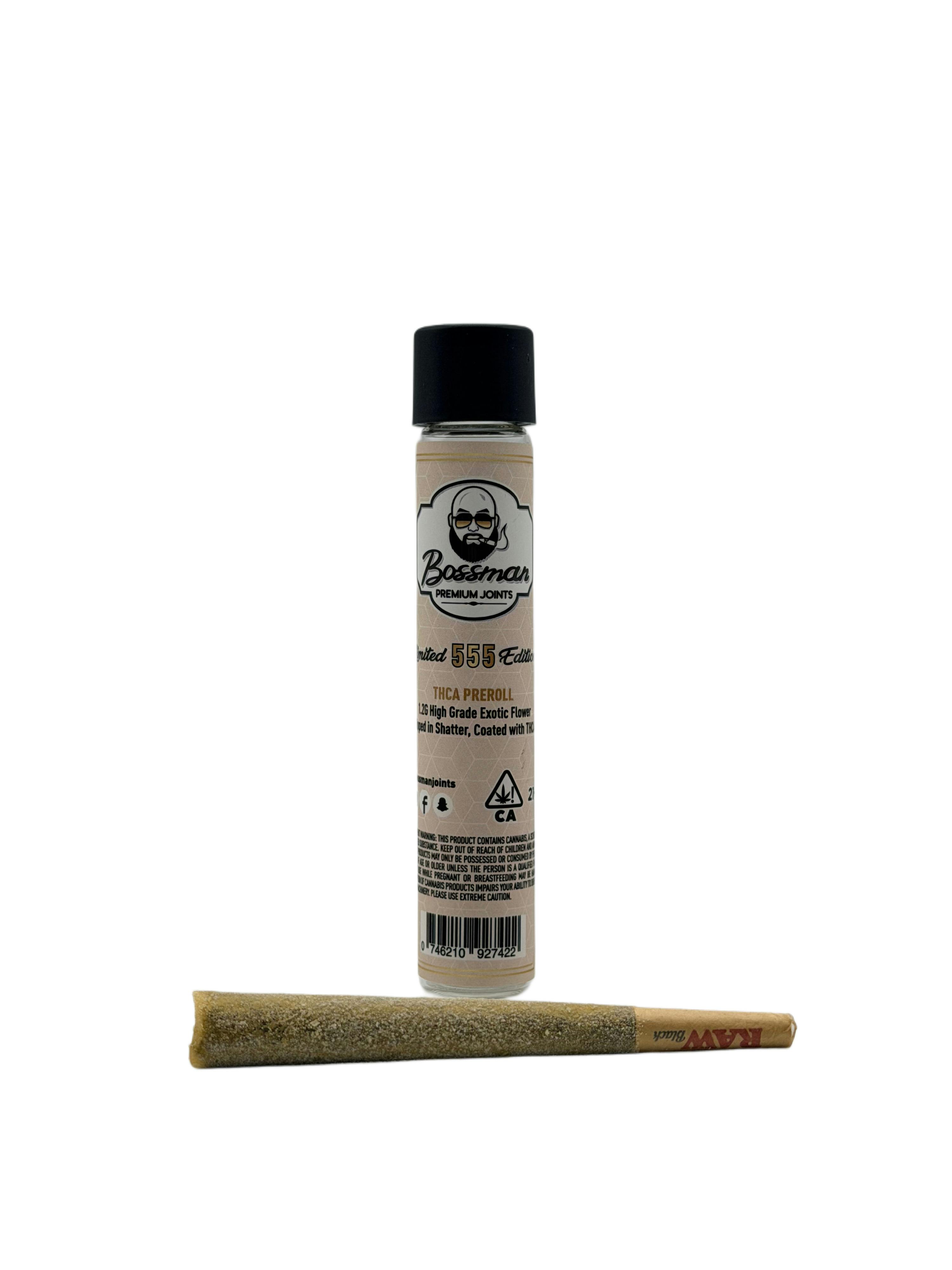 BOSSMAN JOINTS- 555 LIMITED EDITION THCA PREROLL [HYBRID]