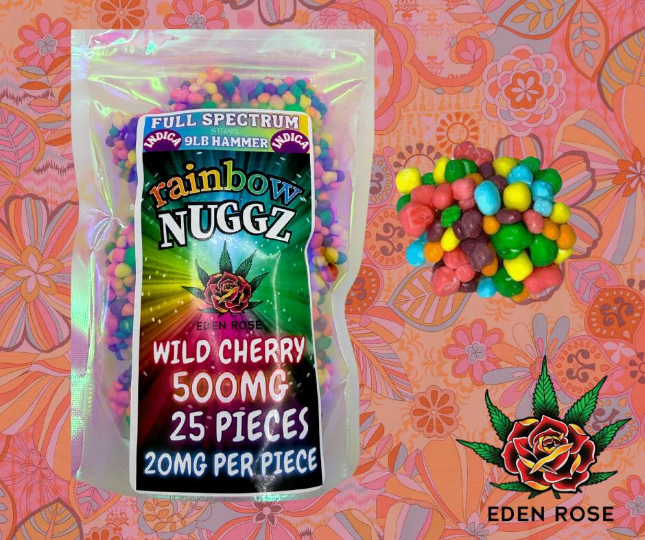 500MG Rainbow Nuggz: Full Spectrum - Wild Cherry (Indica)