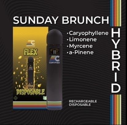 Sunday Brunch - FLEX | Disposable | 1g by Certified Cultivators