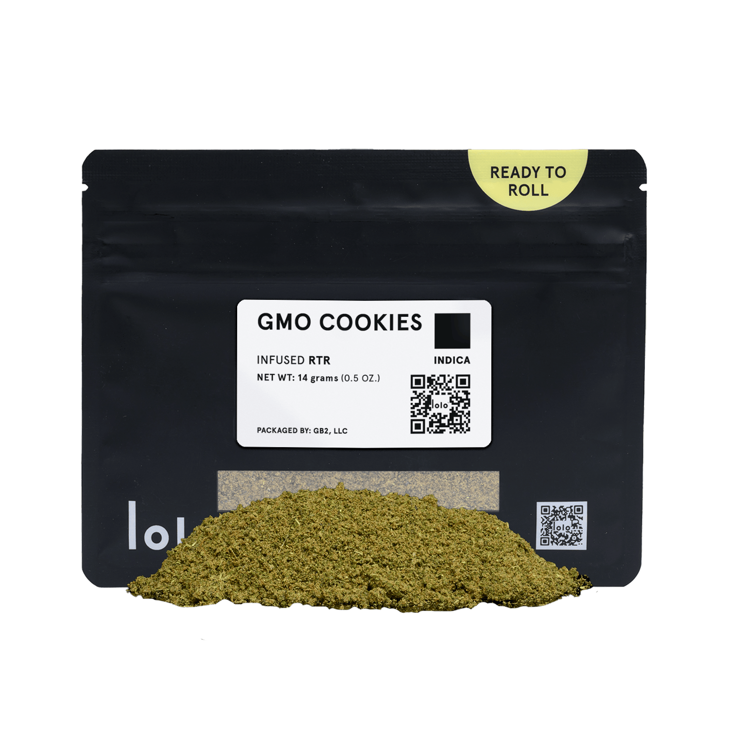 GMO Cookies | Indoor Kief Infused Ready To Roll | 14g - lolo